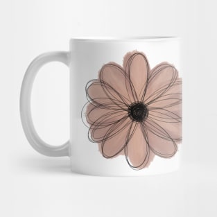 Mauve Watercolor Flower Mug